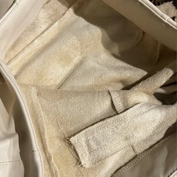 off white leather pants- Zara size S - Picture 3 of 4